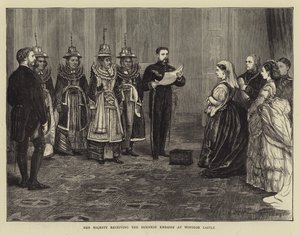 女王陛下接待了温莎城堡的缅甸大使馆 作者 Francis S. Walker