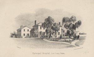主教医院，PS版杜瓦尔和儿子的光刻，1856年 作者 弗朗西斯·谢尔