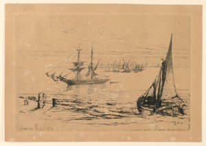 起锚的旅舰 作者 弗朗西斯·西摩·哈登（Francis Seymour Haden）