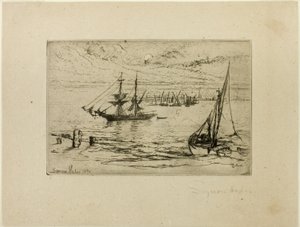 起锚的旅舰 作者 弗朗西斯·西摩·哈登（Francis Seymour Haden）