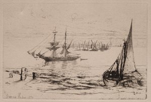起锚的旅舰 作者 弗朗西斯·西摩·哈登（Francis Seymour Haden）