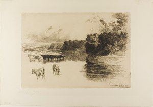 兰开夏河 作者 弗朗西斯·西摩·哈登（Francis Seymour Haden）