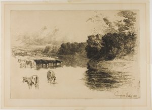 兰开夏河 作者 弗朗西斯·西摩·哈登（Francis Seymour Haden）