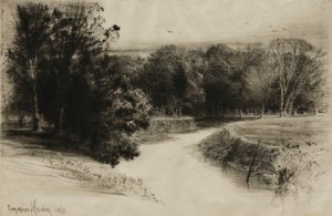 爱尔兰的日落 作者 弗朗西斯·西摩·哈登（Francis Seymour Haden）
