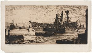 阿伽门农号的解体 作者 弗朗西斯·西摩·哈登（Francis Seymour Haden）