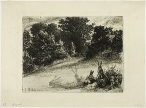 Combe Bottom 作者 弗朗西斯·西摩·哈登（Francis Seymour Haden）