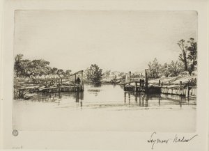 埃格姆船闸 作者 弗朗西斯·西摩·哈登（Francis Seymour Haden）