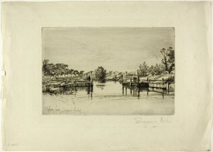 埃格姆船闸 作者 弗朗西斯·西摩·哈登（Francis Seymour Haden）