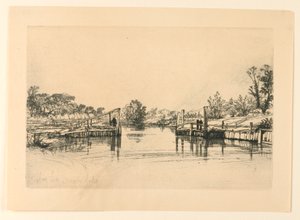埃格姆船闸 作者 弗朗西斯·西摩·哈登（Francis Seymour Haden）