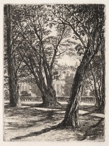 肯辛顿花园（小碟） 作者 弗朗西斯·西摩·哈登（Francis Seymour Haden）