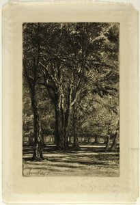 肯辛顿花园，第 II 号（大板） 作者 弗朗西斯·西摩·哈登（Francis Seymour Haden）