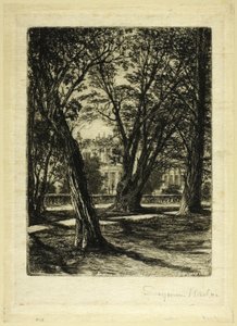 肯辛顿花园 I 号（小盘） 作者 弗朗西斯·西摩·哈登（Francis Seymour Haden）