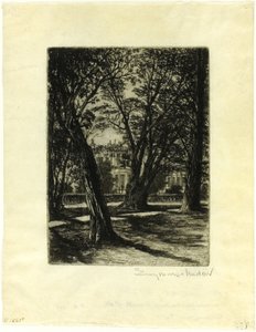肯辛顿花园 I 号（小盘） 作者 弗朗西斯·西摩·哈登（Francis Seymour Haden）