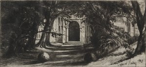 密顿厅，1859年。 作者 弗朗西斯·西摩·哈登（Francis Seymour Haden）