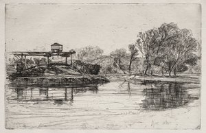 铁路侵占，1864年。 作者 弗朗西斯·西摩·哈登（Francis Seymour Haden）