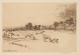 索利修道院（Sawley Abbey），1873年。 作者 弗朗西斯·西摩·哈登（Francis Seymour Haden）