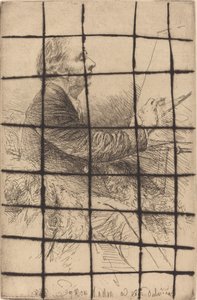 画架前的自画像 作者 弗朗西斯·西摩·哈登（Francis Seymour Haden）