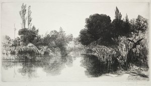谢尔磨坊池塘，第 11 号（大盘子） 作者 弗朗西斯·西摩·哈登（Francis Seymour Haden）