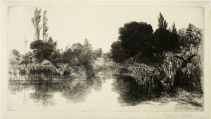 谢尔磨坊池塘，II 号（大板） 作者 弗朗西斯·西摩·哈登（Francis Seymour Haden）
