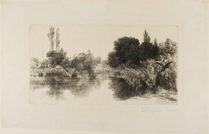 谢尔磨坊池塘，II 号（大板） 作者 弗朗西斯·西摩·哈登（Francis Seymour Haden）