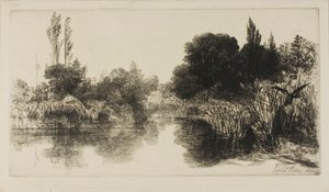 谢尔磨坊池塘，II 号（大板） 作者 弗朗西斯·西摩·哈登（Francis Seymour Haden）