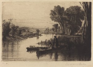 泰晤士河渔民 作者 弗朗西斯·西摩·哈登（Francis Seymour Haden）