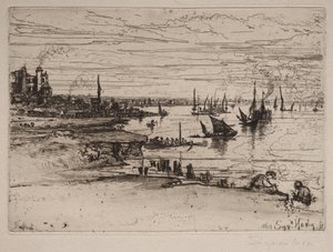 普尔弗利特旅馆，1869年。 作者 弗朗西斯·西摩·哈登（Francis Seymour Haden）