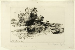 小船屋 作者 弗朗西斯·西摩·哈登（Francis Seymour Haden）