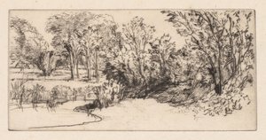 小长廊，1896年。 作者 弗朗西斯·西摩·哈登（Francis Seymour Haden）