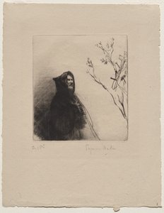 祈祷的僧侣--圣弗朗西斯 作者 弗朗西斯·西摩·哈登（Francis Seymour Haden）