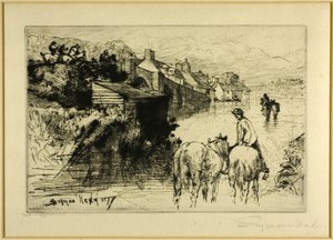 瓦勒姆桥 作者 弗朗西斯·西摩·哈登（Francis Seymour Haden）