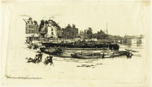 老切尔西惠斯勒故居 作者 弗朗西斯·西摩·哈登（Francis Seymour Haden）