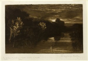 温切尔西运河 作者 弗朗西斯·西摩·哈登（Francis Seymour Haden）