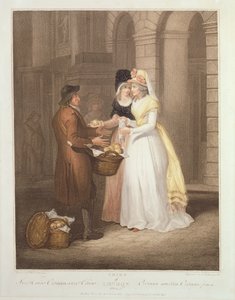 Sweet China Oranges，Sweet China，“The Cries of London”的第3张，由Luigi Schiavonetti（1765-1810），酒吧刻。作者：Colnaghi und Co.，1794（点画雕刻） 作者 弗朗西斯·惠特利