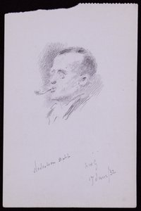 S Nicholson Babb的肖像 作者 弗朗西斯·威尔弗雷德·劳森