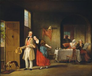 腼腆的表妹》，约1841-1842年。