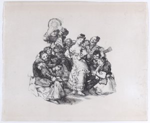 El vito 安达卢西亚舞蹈，约1825-1826年，约1825-1826年。 作者 弗朗西斯科·德·戈雅