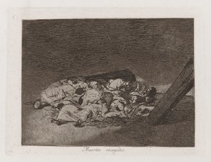 Muertos recogidos》（《死者的收获》），选自《战争的灾难》（Los desastres de la guerra）第 63 版 作者 弗朗西斯科·德·戈雅