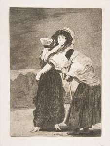 洛斯·卡普里科斯（Los Caprichos）的盘子16：为了天上的缘故：那是她的母亲Dios la Perdone ...，1797-98。 作者 弗朗西斯科·德·戈雅