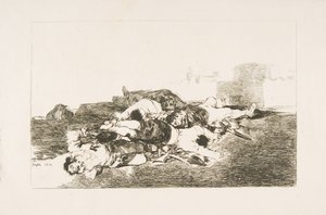 《战争灾难》中的图22战争灾难：更糟。这么多...... 1810年。 作者 弗朗西斯科·德·戈雅