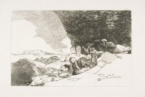 《战争灾难》中的第23页《德拉瓜拉的损失：同样的地方》。 ...，1810年。 作者 弗朗西斯科·德·戈雅