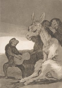 板块38来自 "Los Caprichos"：好样的!Brabisimo！，1799年，1799年。 作者 弗朗西斯科·德·戈雅