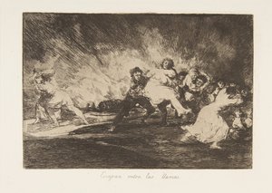 《战争的灾难》第41页，《德拉瓜拉的损失：他们……》，1810年出版，1863年。 作者 弗朗西斯科·德·戈雅