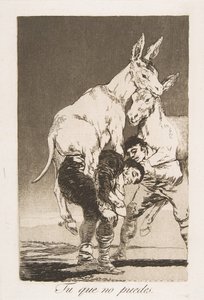 洛斯·卡普里科斯（Los Caprichos）的第42页：1799年，你不能做到的你不能。 作者 弗朗西斯科·德·戈雅