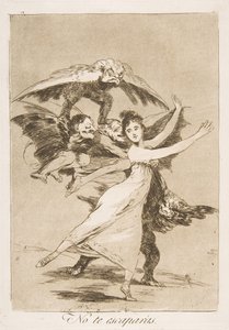 板72，来自洛斯·卡普里科斯（Los Caprichos）：您不会逃脱1799年的《无罪》。 作者 弗朗西斯科·德·戈雅