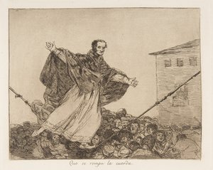 1814-15年后于1863年出版的《战争的灾难》第77页的《 Los Desastres de la Guerra ...》 作者 弗朗西斯科·德·戈雅