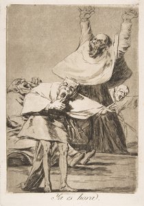 洛斯·卡普里科斯（Los Caprichos）的80号车牌：现在是时候了，1799年。 作者 弗朗西斯科·德·戈雅