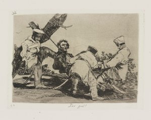 为什么？(为什么？），第 32 页，选自《战争的灾难》（Los desastres de la guerra）系列 作者 弗朗西斯科·德·戈雅