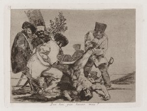 Que [sic] hai que hacer mas? (What More Can Be Done?), Plate 33 from Los desastres de la guerra (The Disasters of War) 作者 弗朗西斯科·德·戈雅