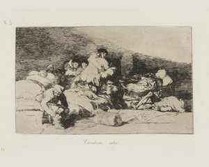 Tambien estos.(这些也是》，选自《战争的灾难》系列，第 25 插图 作者 Francisco de Goya